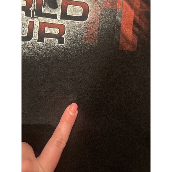 Vintage Styx Shirt Mens XL Black World Tour Concert Rock Band Logo Album Tee - Picture 2 of 11